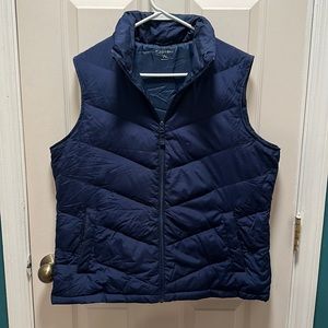 Lands’ End Navy Puffer Vest